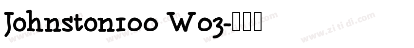 Johnston100 W03字体转换